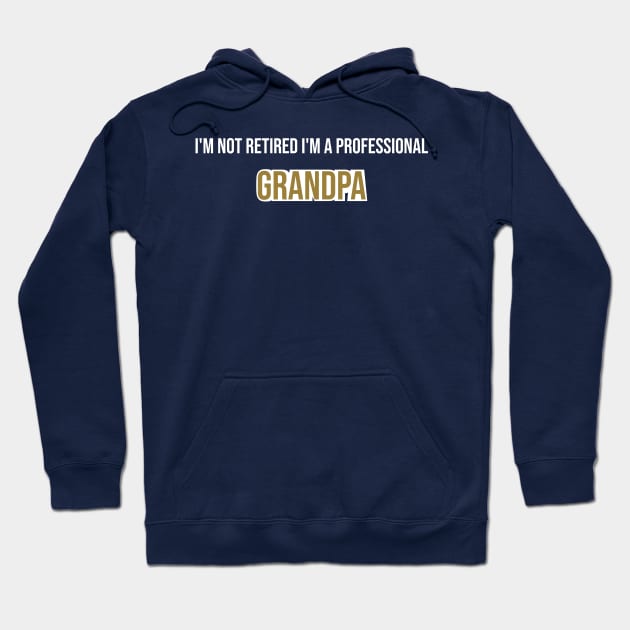 I'M NOT retired I'M A PROFESSIONAL GRANDPA Hoodie by Duodesign